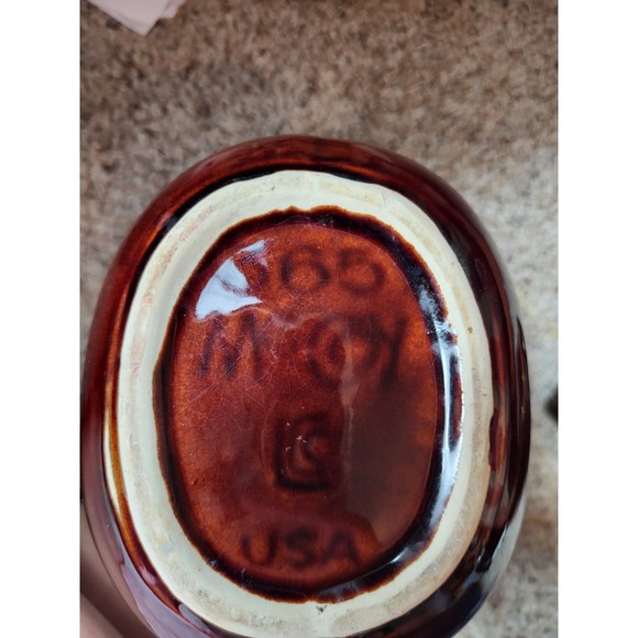 McCoy Brown Drip Glaze Pitcher - Picture 3 of 4